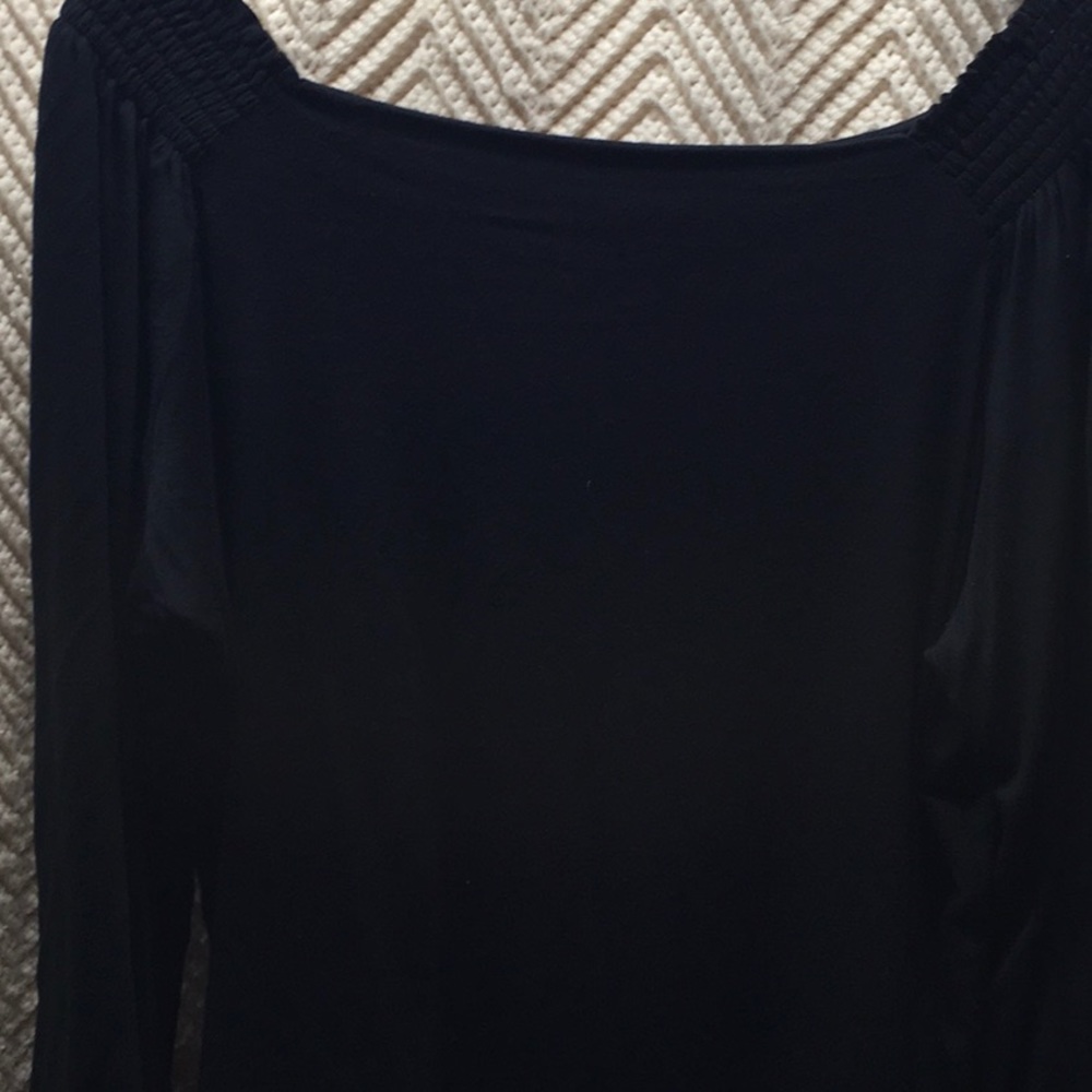 Black Off the shoulder blouse.